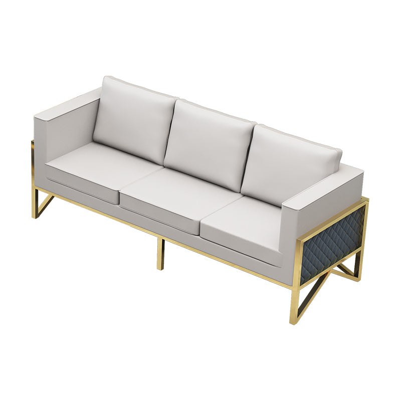 Echter Ledertuxedo Armsofa 26.77 "breites modernes Standardsofa