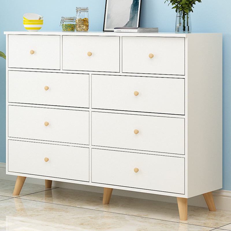 Eigentijdse 35.43 "hoge houten borst, rechthoek accentkist met laden