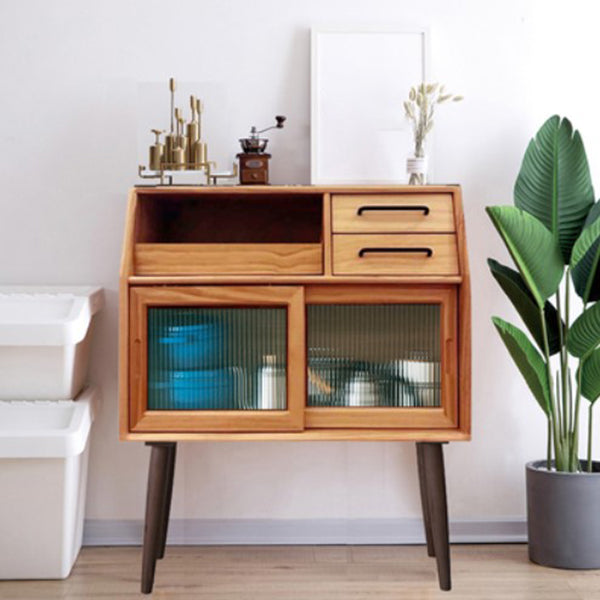 2 puertas de 3 cajones de madera paralela de madera simple para sala de estar