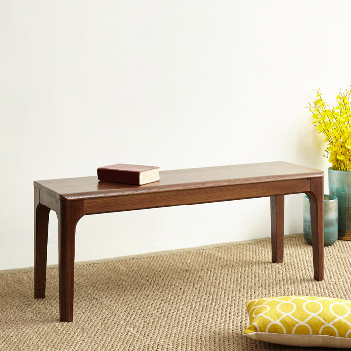 Rectangle Brown Seating Bench Modern Solid Wood Entryway and Bedroom Bench Clearhalo 'Benches' 'Chairs & Seating' 'furn' 'furn_benches' 'Furniture' 'Living Room Furniture' 5840885