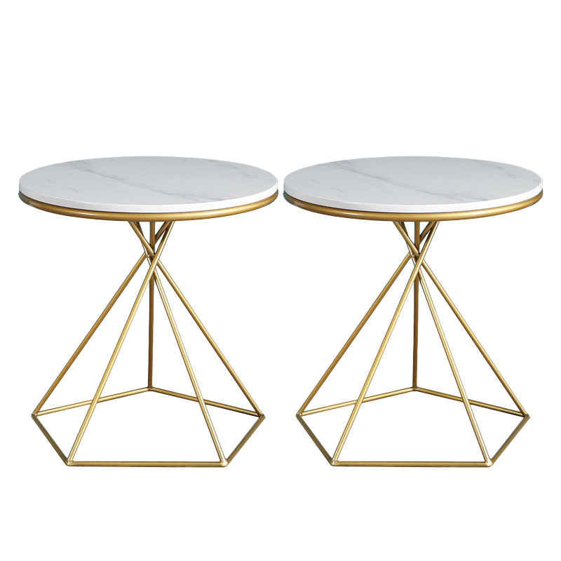 20.47 "Table lateral de estilo contemporáneo de estilo contemporáneo Mesa acento de acento de sofá redondo