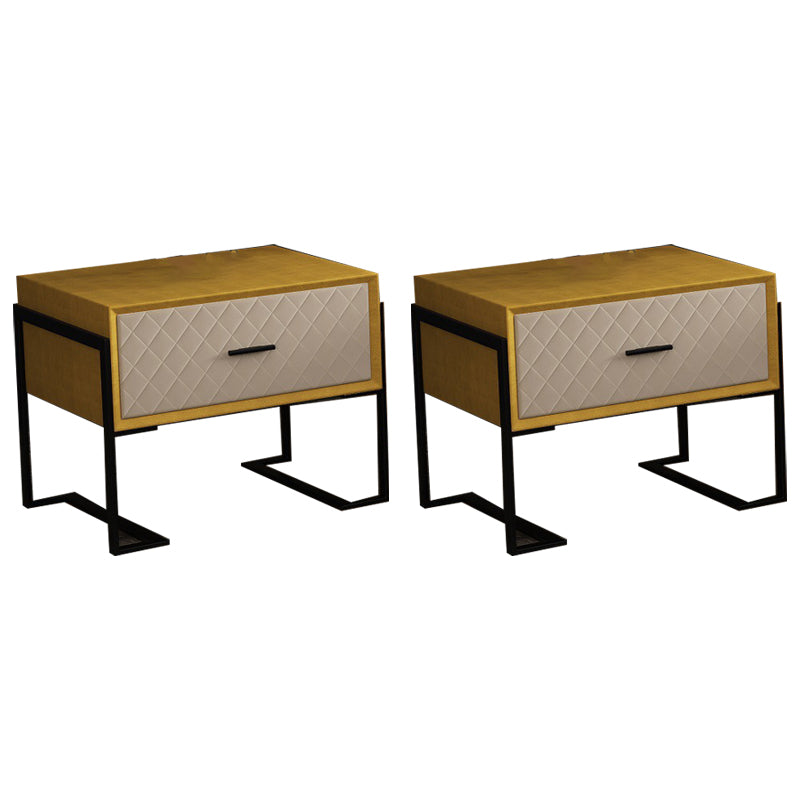 Table table de chevet de table en bois d'ingénierie avec tiroir