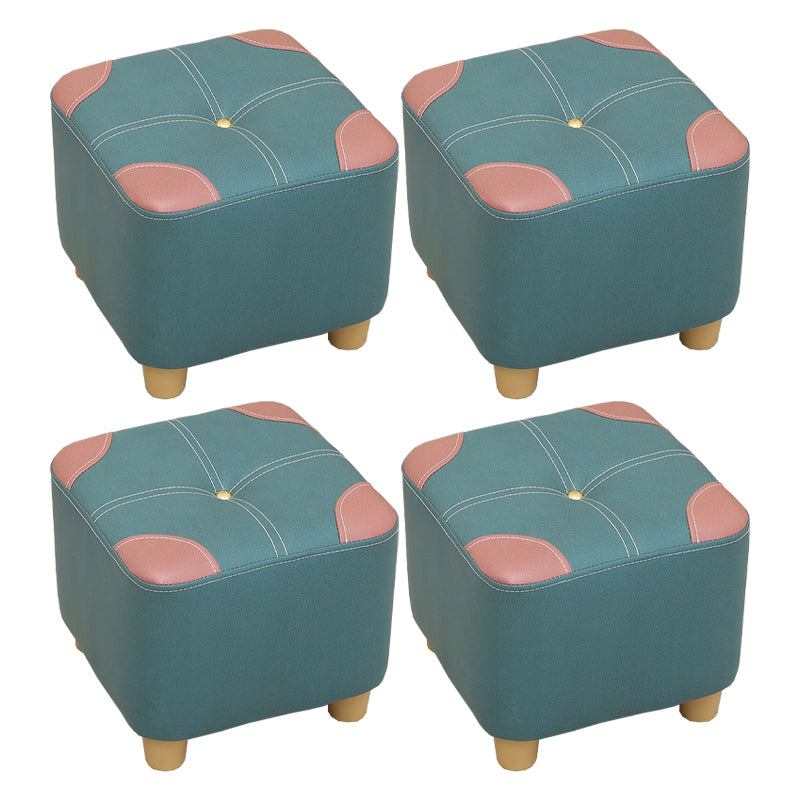 Naranja moderna estándar de color cuadrado estándar de cuero para salón