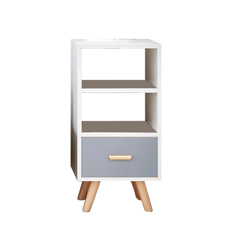 Contemporary 32.3"Tall 1 - Drawer Accent Chest, Wooden Rectangle Cabinet with 2 Shelves