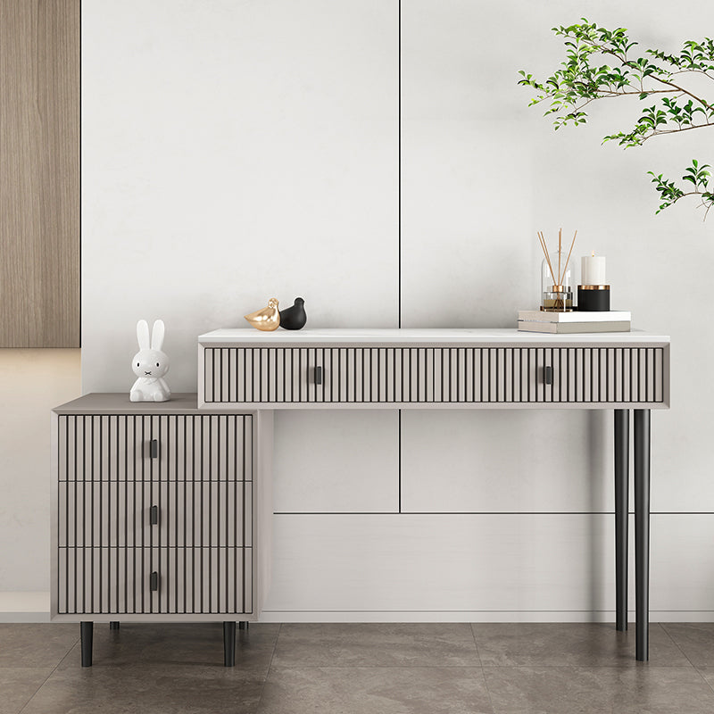 Tavolo da toeletta per vanità per trucco in legno massiccio glam