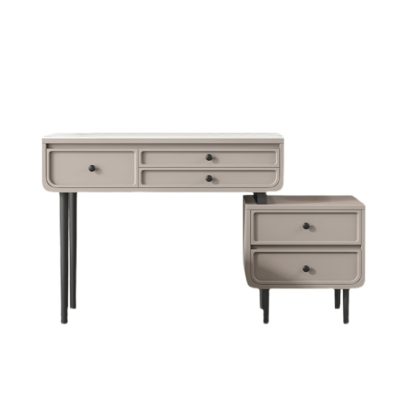 Glam Make -up Eitelkeitstisch mit Schieferoberteil, fester Holzverkederstisch