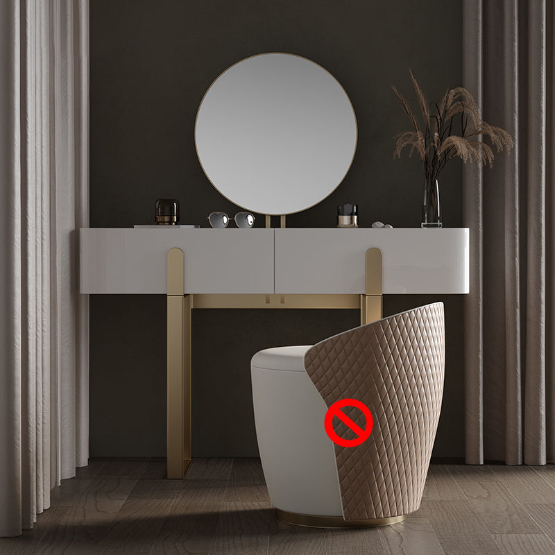 Tavolo da trucco da cambio a 2 cassetti set glam tavolo da toeletta in ardesia glam