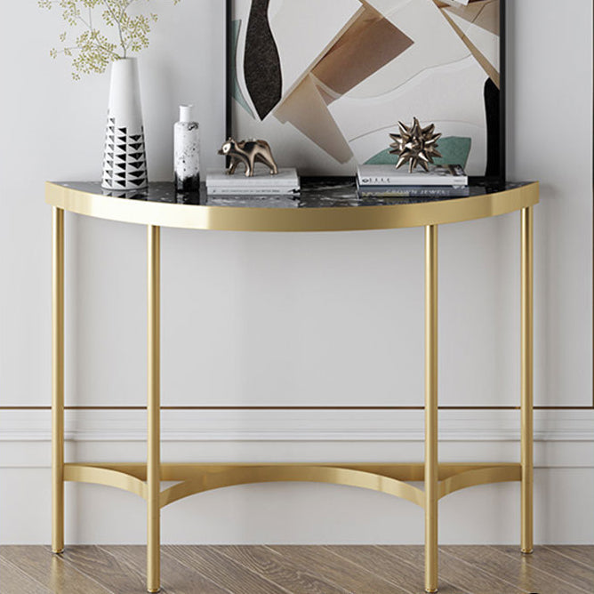 Tavolo di divano console in marmo moderno mezza luna tavolo da fine moon per hall