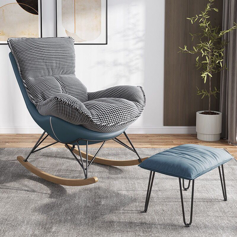 Eenvoudige stijl moderne rocker stoel vrijetijds lounge home chaise stoel