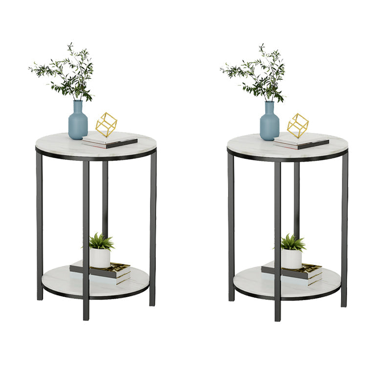 Tabla de estado de pizarra minimalista Tabla de extremo 4 Legs Tabla a la altura de las patas para la sala de estar