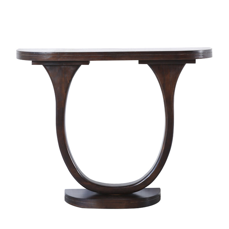 Tabella della console moderna di metà secolo a metà secolo tavolo di divano console in legno massiccio