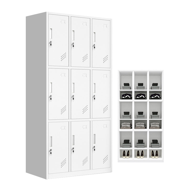 Armario con bisagras Armario Metal Gabinete de vestuario contemporáneo para dormitorio