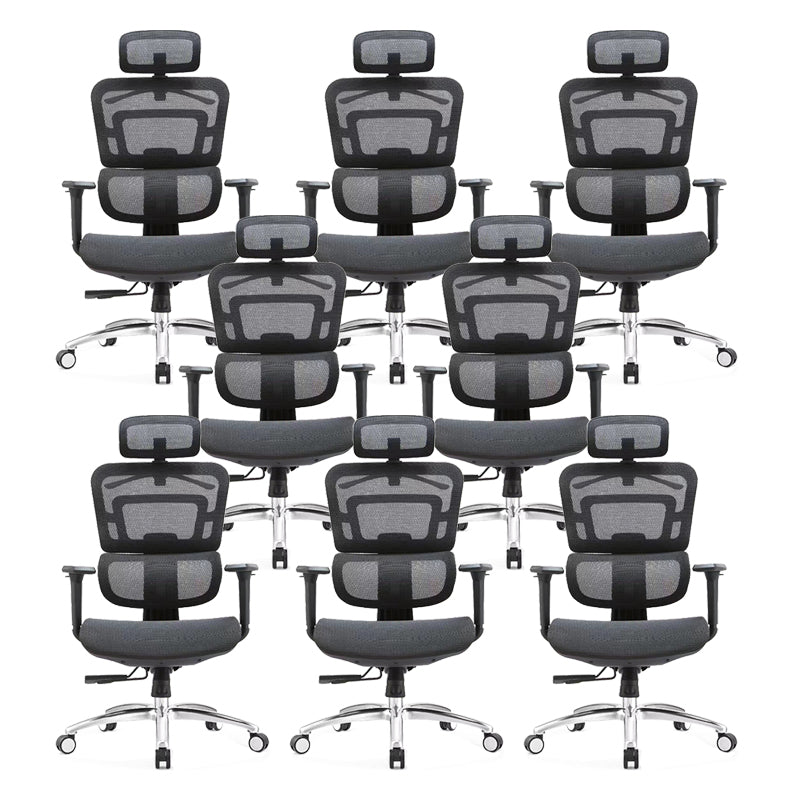 Sedia da ufficio di supporto lombare contemporaneo sedia da scrivania ad alta schiena