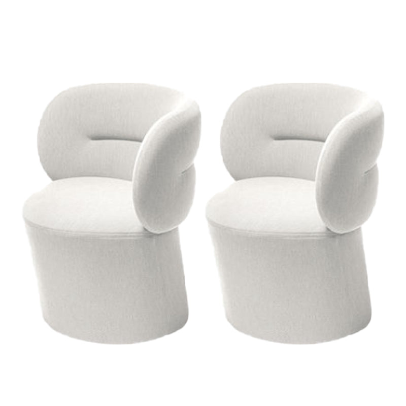 Nordic Style with Fabric Seat Armless Fixed Back Parsons Chair