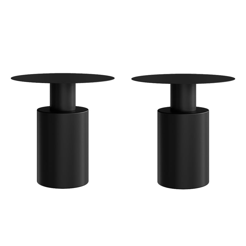 Metal Side End Table Pedestal Side End Table for Living Room