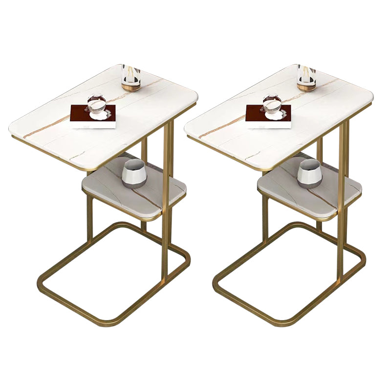 Slate Rectangular Side Table Modern Minimalist Sofa Corner Table