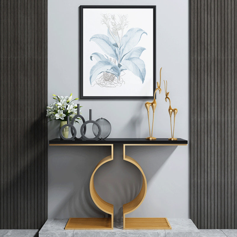 Tabella dell'accento glam di pietra larga in pietra tavolo da divano console rettangolare