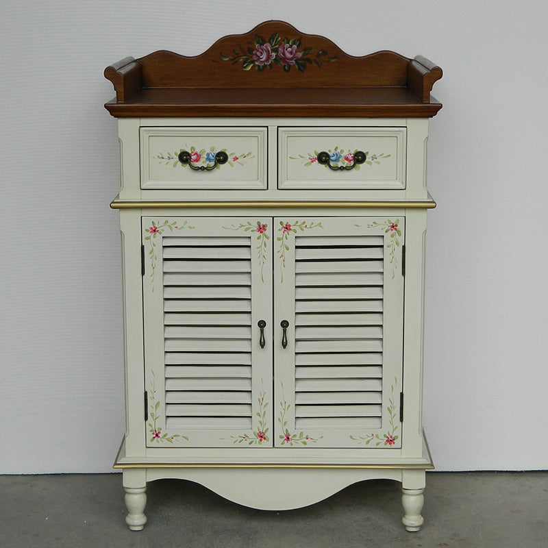 Mid-Century Modern Rectangle Cabinet Standard Side Cabinet with Drawer