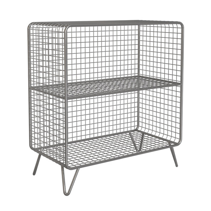 Bidrer de bibliothèque en métal moderne a fermé la bibliothèque à l'arrière à Burnish