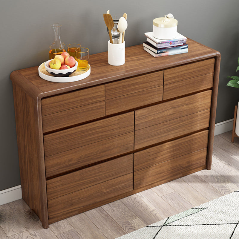 Modern Rectangular Cabinet Wood Minimalist Side Cabinet with Drawer