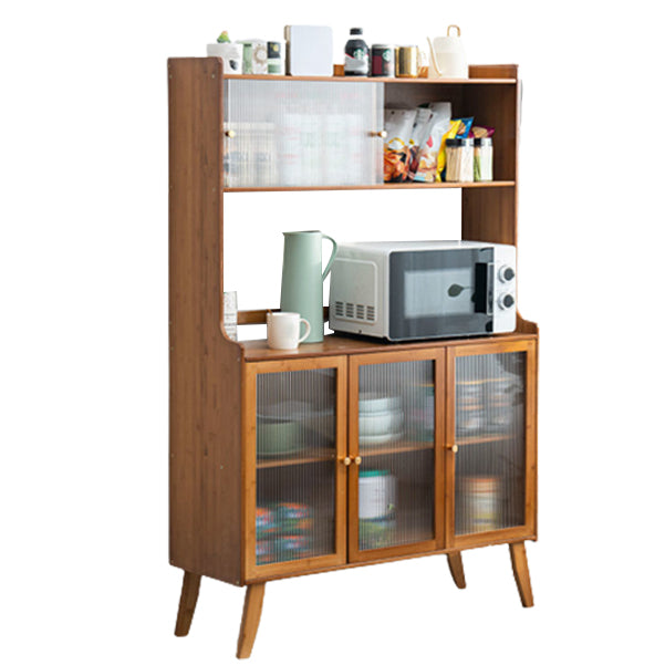 Moderner Stil kitschiert Sideboard Glastür Holzschrank Aufbewahrung Sideboard