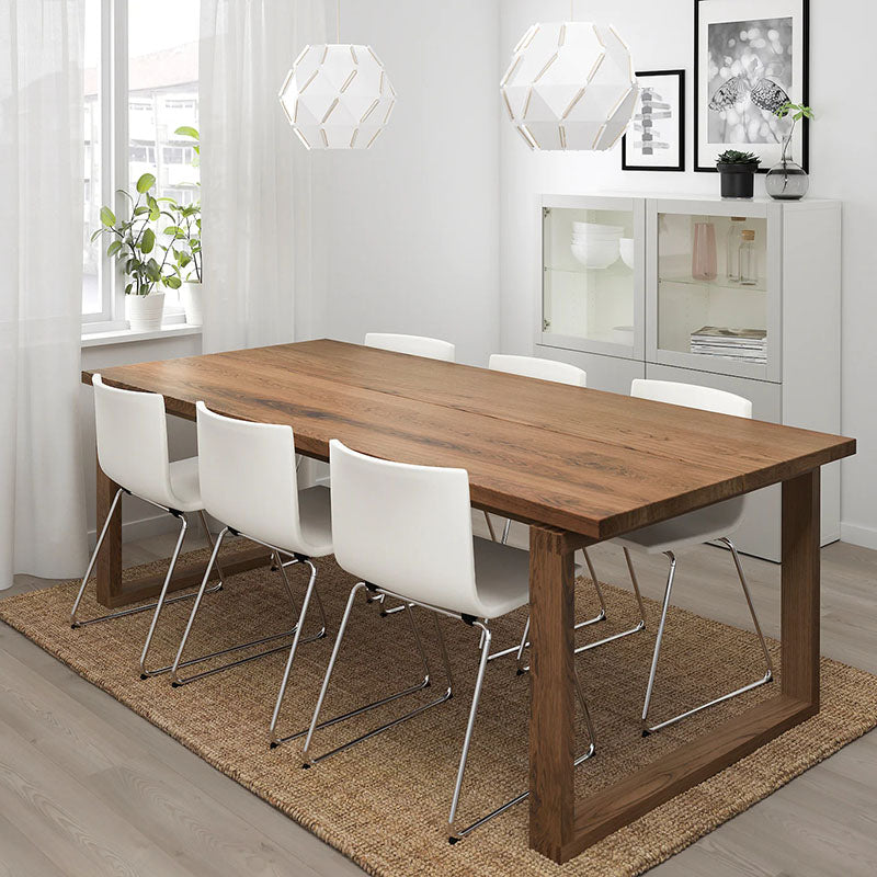 Simplicity Style Dining Room Table Brown Table for Home Kitchen
