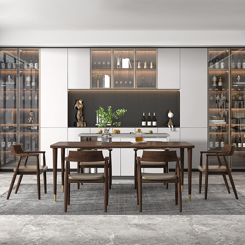 Table à manger en bois massif simplicité pour la maison et la cuisine