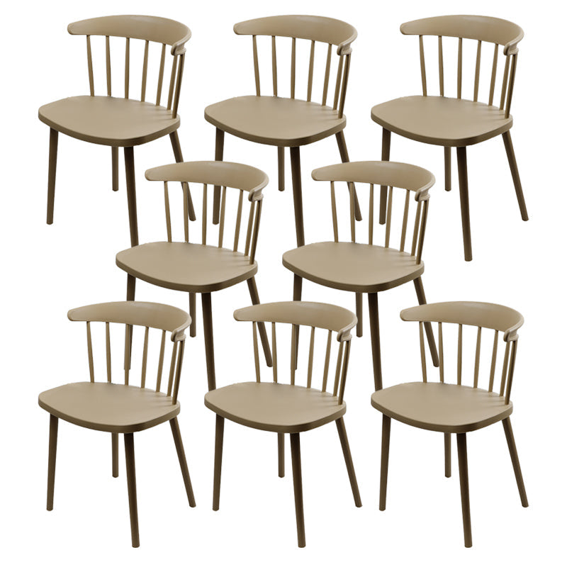 Silla de plástico de silla de comedor contemporánea para uso doméstico