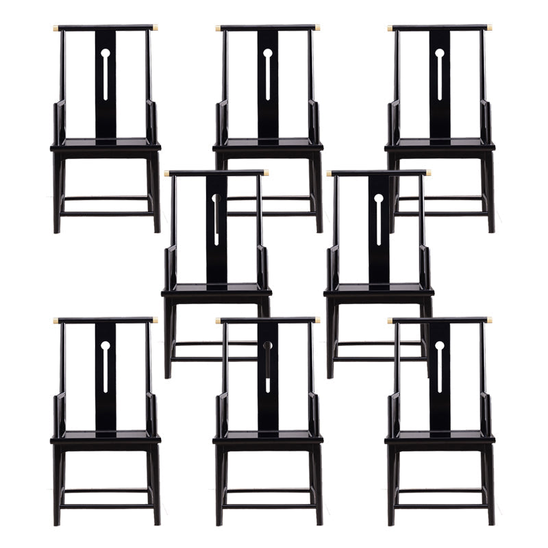 Silla de comedor tradicional de madera sólida silla lateral mate para casa para casa