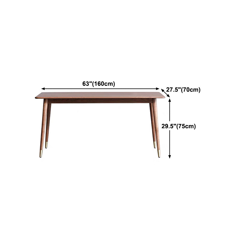 Rectangle Shape Kitchen Table Luxury Dining Room Desk with 4 Legs ...