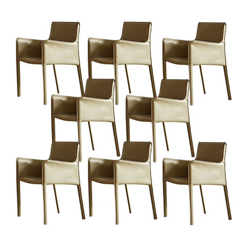 Moderne stijl gestoffeerde eetkamerstoel Kunstleer eetkamerstoel