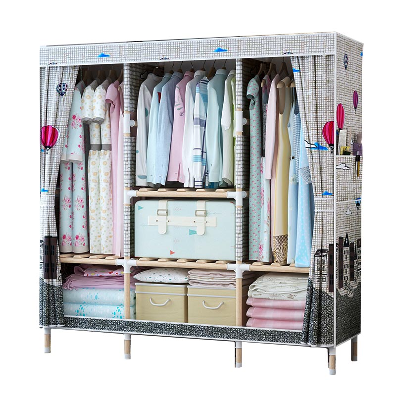 Armate di guardaroba in stile contemporaneo armadio in legno massiccio con gambe