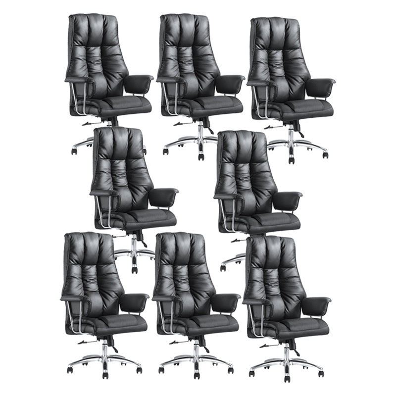 Silla de brazo contemporáneo altura de asiento ajustable negro silla de oficina