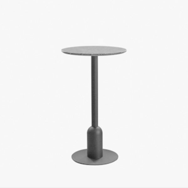 Industrial Style Bar Table Stone Pedestal Base Bar Dining Table for Indoor