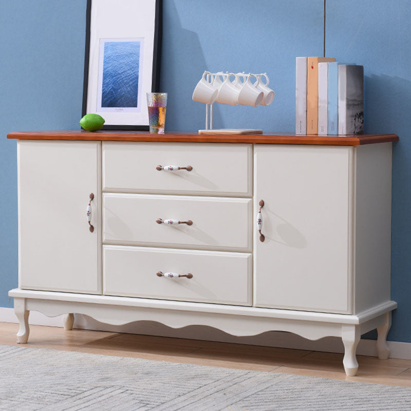 15.6-inch Width Coastal Dresser Solid Wood Storage Chest with 3/6 Drawers