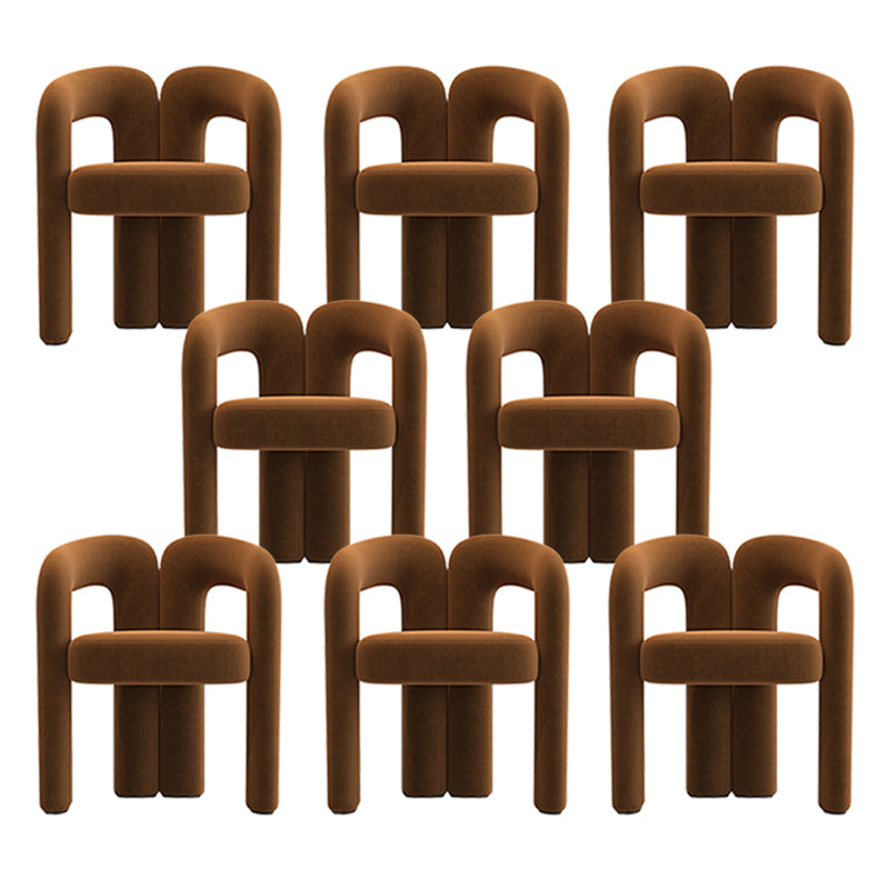 Chaise de salle à manger rembourrée de style moderne