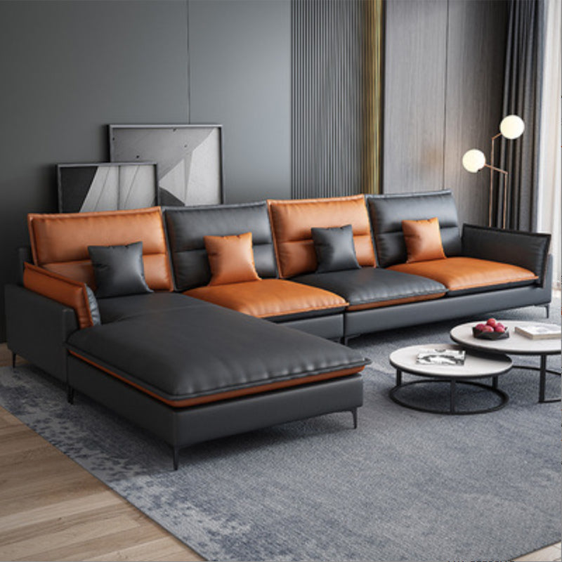 Sofá de la almohada de la sala de la sala de cuero de forma global de la sala de la sala