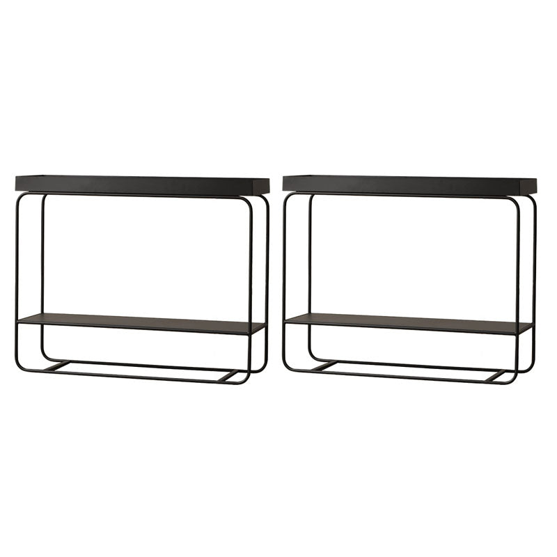 Tabella laterale superiore del vassoio rettangolare 31,5 "TABELLO FINE FERMA DI IRIO con scaffale