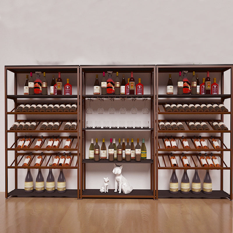 Porta bottiglia bottiglia bottiglia per portabottiglie in metallo contemporaneo per soggiorno