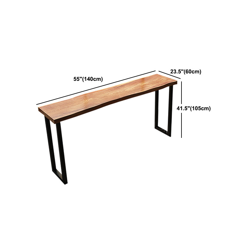 Mesa de barra rectangular de estilo industrial Pine Barra de madera maciza Mesa de comedor