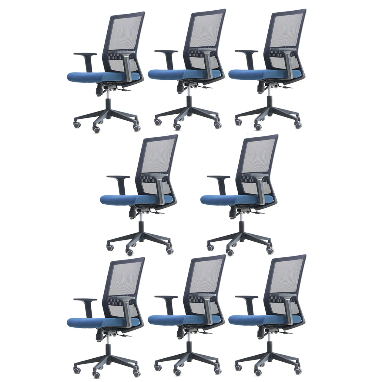 Silla de microfibra de oficina de ruedas contemporáneas silla de microfibra alta