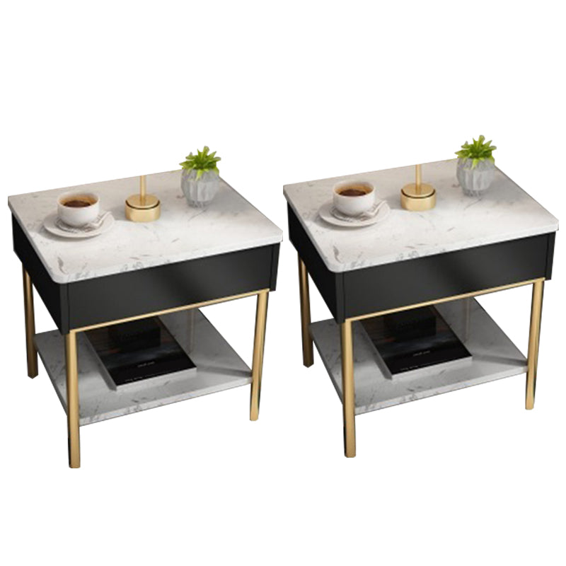 19,69 "tavolo da notte in pietra alto 1 scaffale con gambe