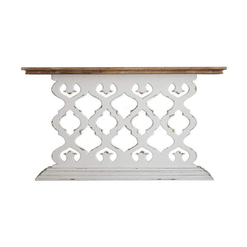 Table canapé de console rectangle de pays français table d'accent console en bois pour hall