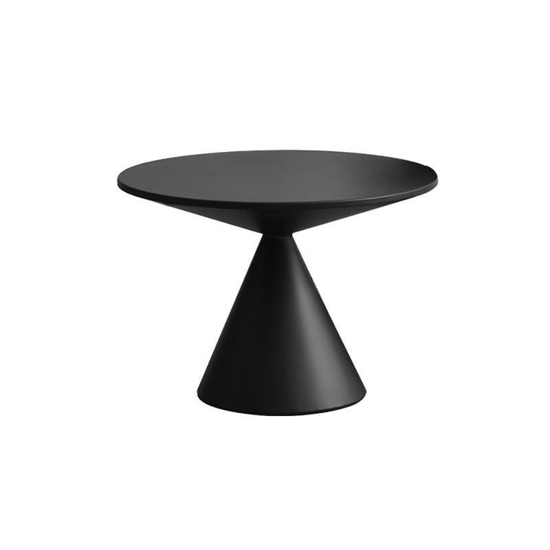 Mid-Century Modern Iron Coffee Table Pedestal Cocktail Table for Home 24.4"L x 24.4"W x 16.5"H Black Clearhalo 'Coffee & Accent Tables' 'Coffee Tables' 'coffee_tables' 'furn' 'furn_coffee_tables' 'Furniture' 'Living Room Furniture' 5931629