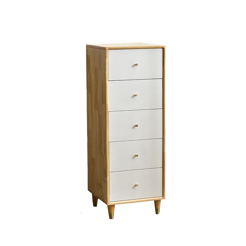 Modern Wood Cabinet Square Straight Legs Side Cabinet with Drawer