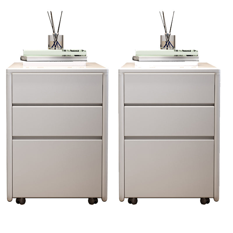 Vaste houten nachtkast modern minimalistisch nachtkastje met laden