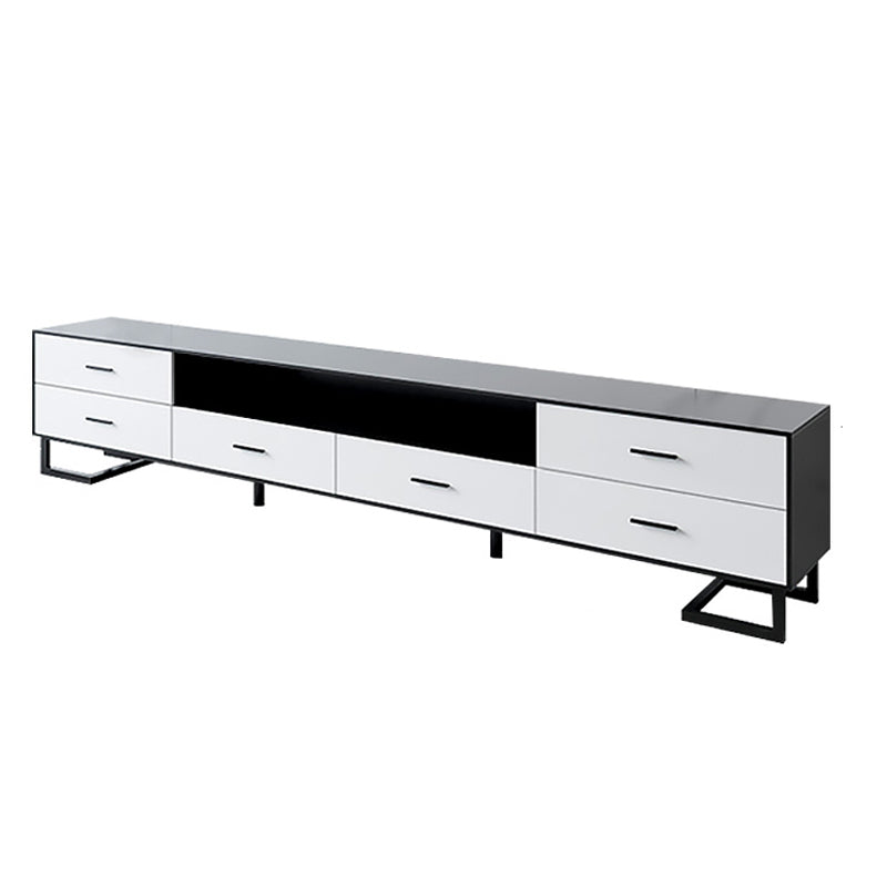 Gabinete de TV de madera y metal Moderno Minimalist Home Open TV Consola