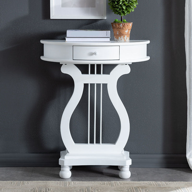 Table de canapé de la console de bouleau moderne du milieu du siècle avec tiroir pour hall