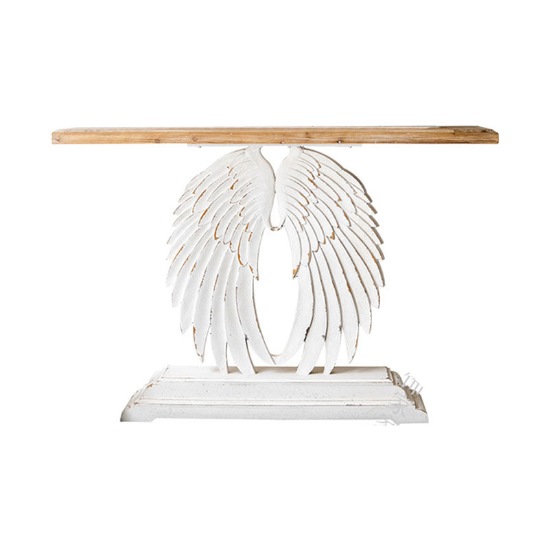 French Country Wooden Console Sofa Table Rectangle Console Accent Table for Hall