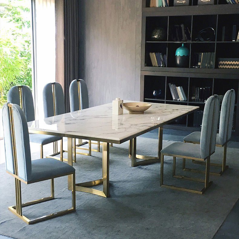 Set da tavolo rettangolo in stile contemporaneo 1/2/3/5/7 pezzi da pranzo per casa